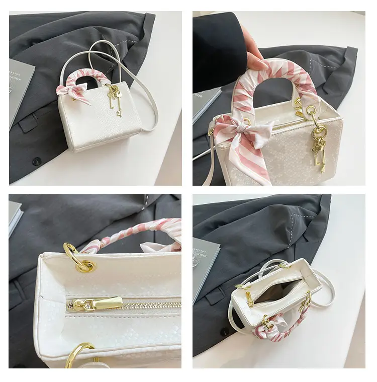 Elegant Fish Scale Pattern Daffee Shoulder Bag — feature 12