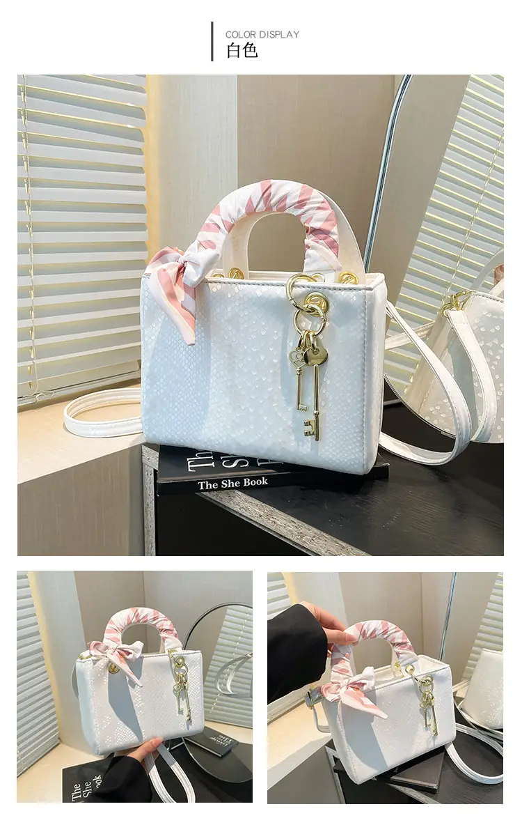 Elegant Fish Scale Pattern Daffee Shoulder Bag — feature 14