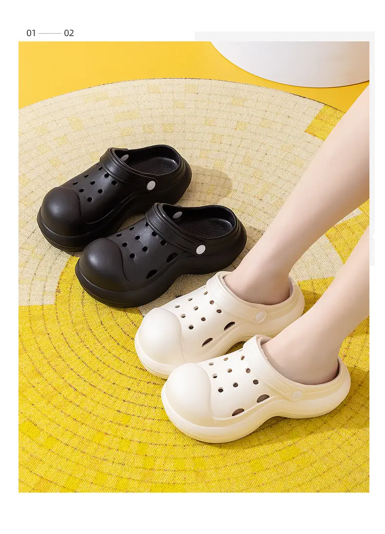 Women High Heeled Sandals White Clogs Summer Beach — feature 11