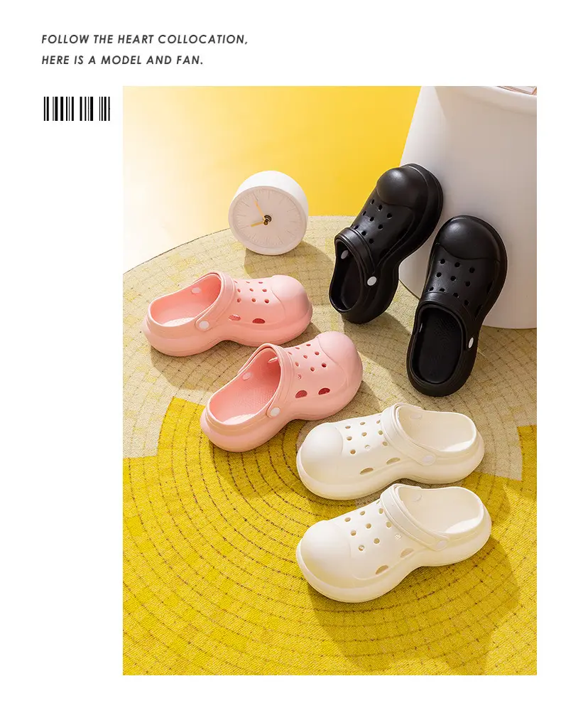 Women High Heeled Sandals White Clogs Summer Beach — feature 13