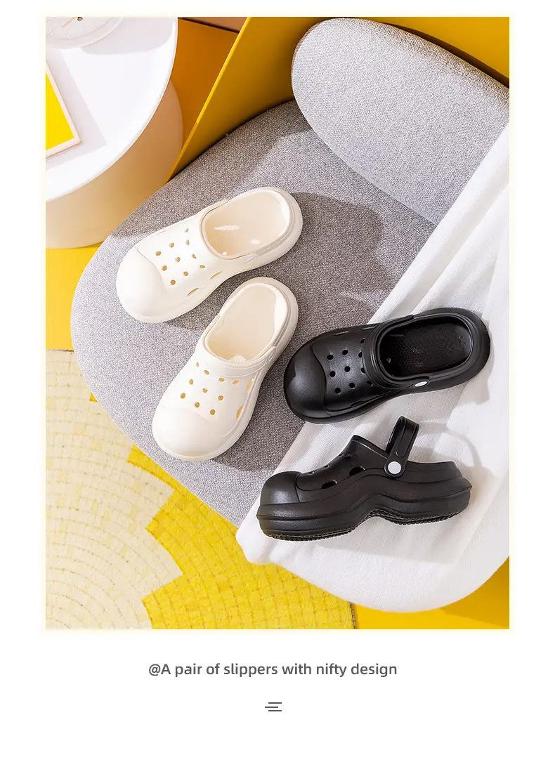 Women High Heeled Sandals White Clogs Summer Beach — feature 17
