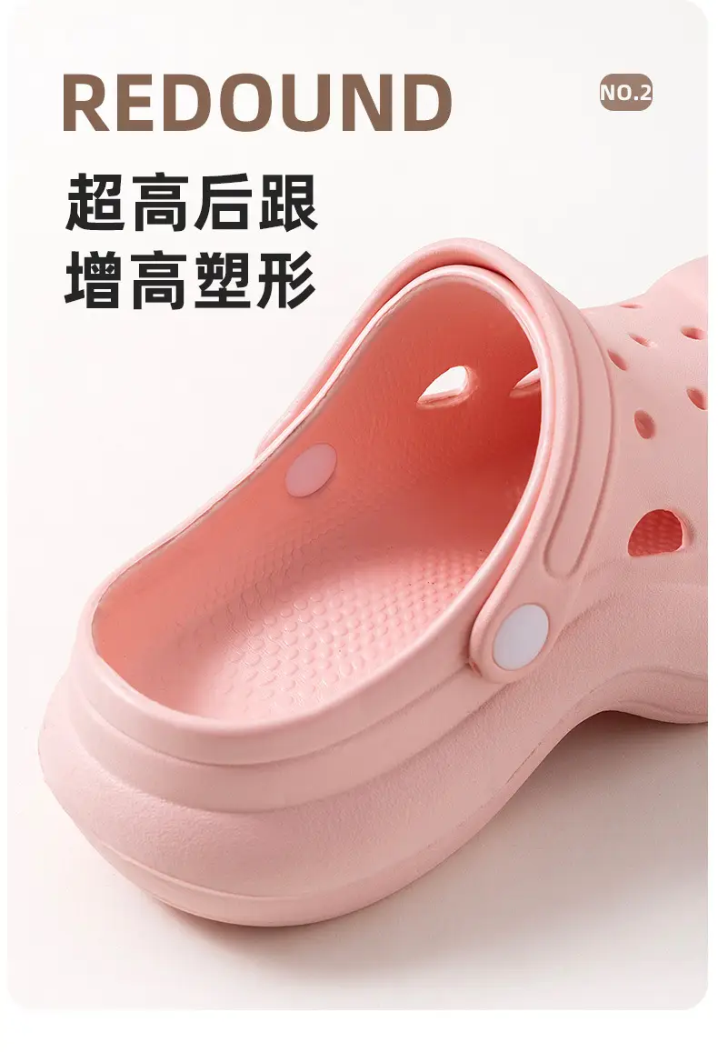 Women High Heeled Sandals White Clogs Summer Beach — feature 5