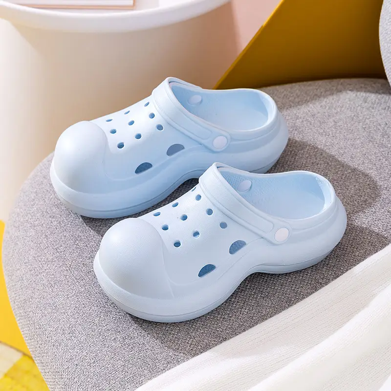 Women High Heeled Sandals White Clogs Summer Beach