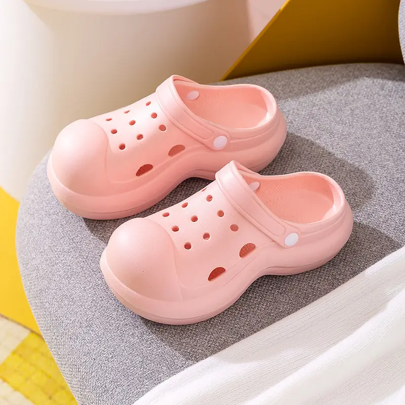 Women High Heeled Sandals White Clogs Summer Beach