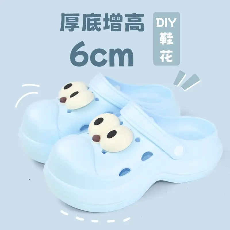 Women High Heeled Sandals White Clogs Summer Beach