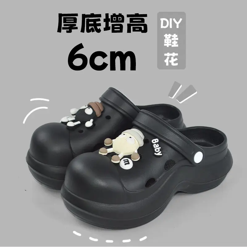 Women High Heeled Sandals White Clogs Summer Beach