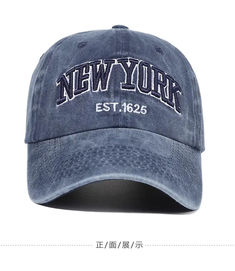 Retro Embroidered Peaked Cap Gray Men Women Sun Hat — feature 14