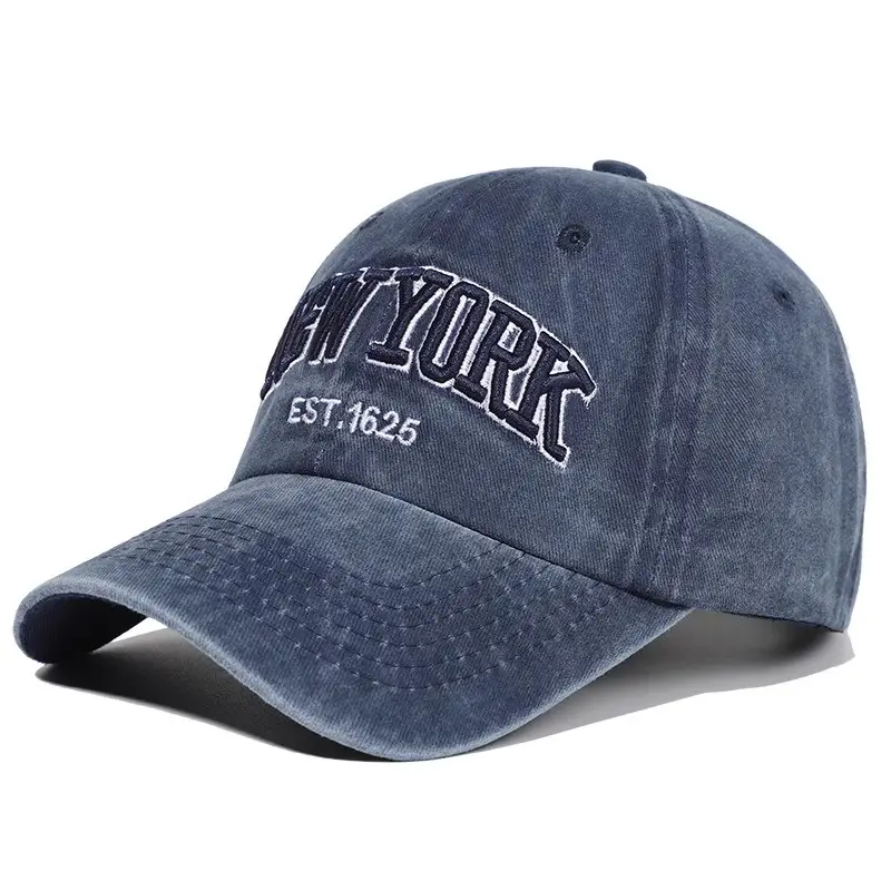Retro Embroidered Peaked Cap Gray Men Women Sun Hat - Image 3