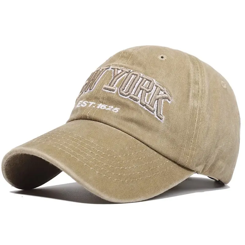 Retro Embroidered Peaked Cap Gray Men Women Sun Hat - Image 4