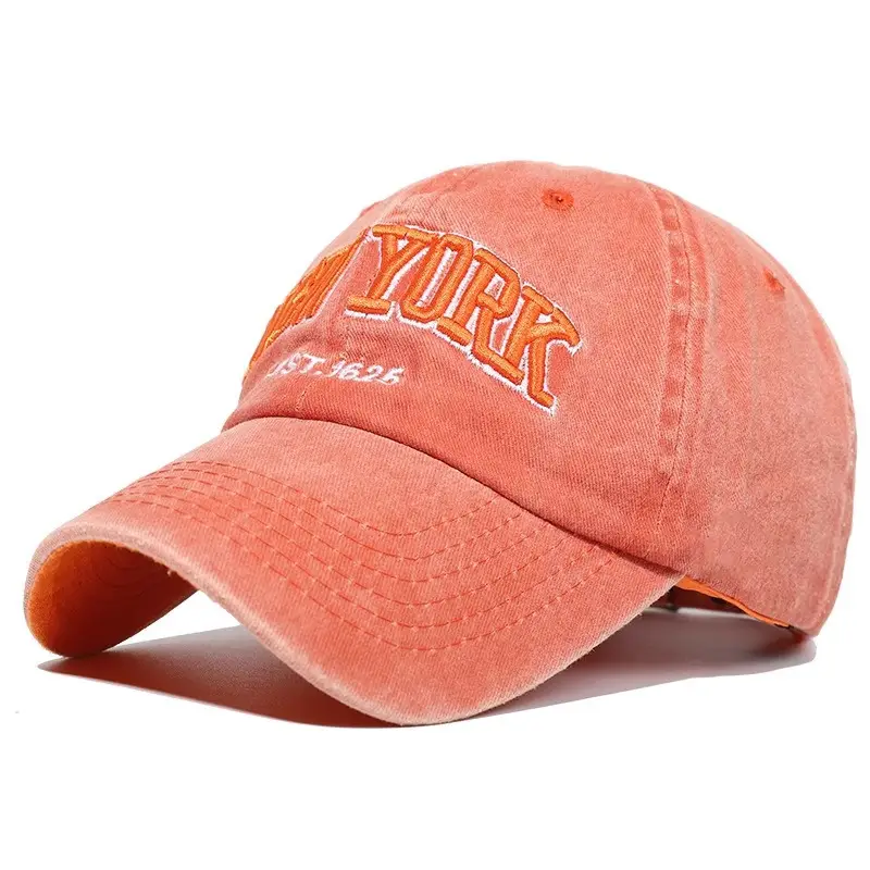 Retro Embroidered Peaked Cap Gray Men Women Sun Hat - Image 5