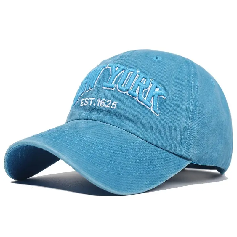 Retro Embroidered Peaked Cap Gray Men Women Sun Hat - Image 7
