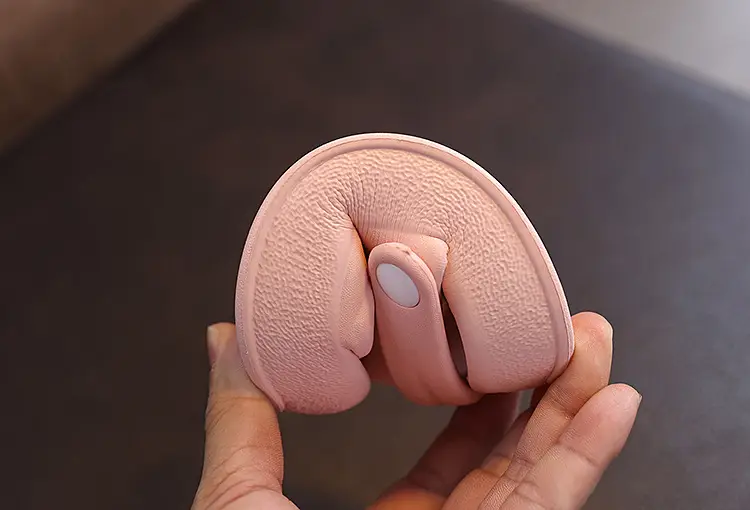 Baby Slippers Non-Slip Soft Sole Black Pink — feature 24