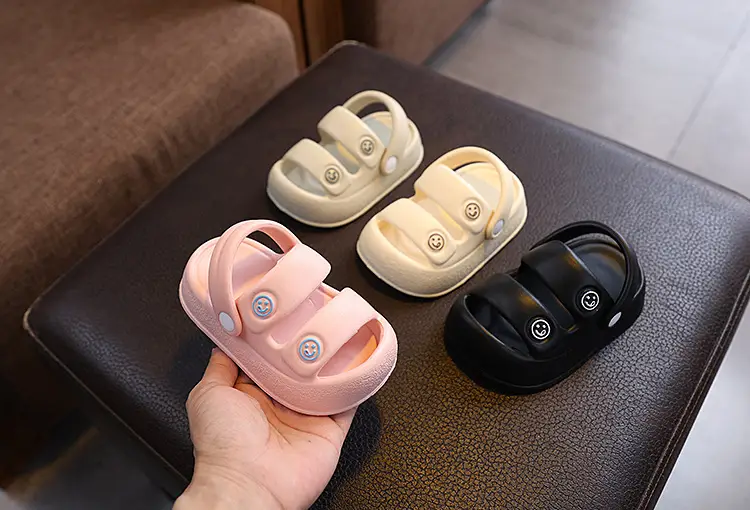 Baby Slippers Non-Slip Soft Sole Black Pink — feature 5