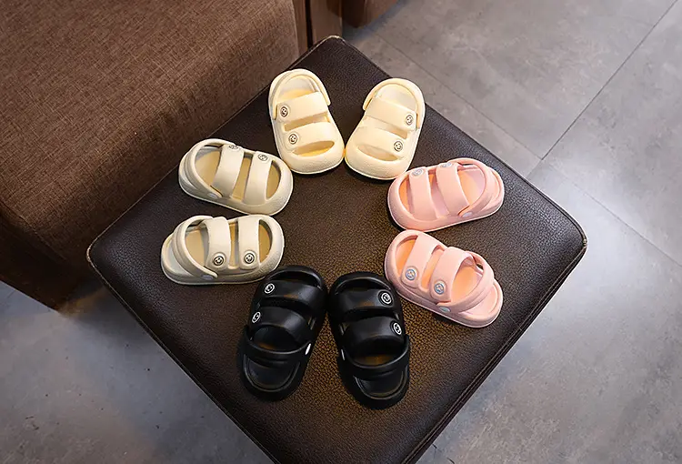 Baby Slippers Non-Slip Soft Sole Black Pink — feature 6
