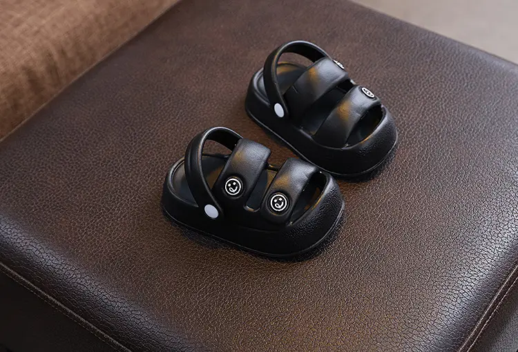 Baby Slippers Non-Slip Soft Sole Black Pink — feature 9