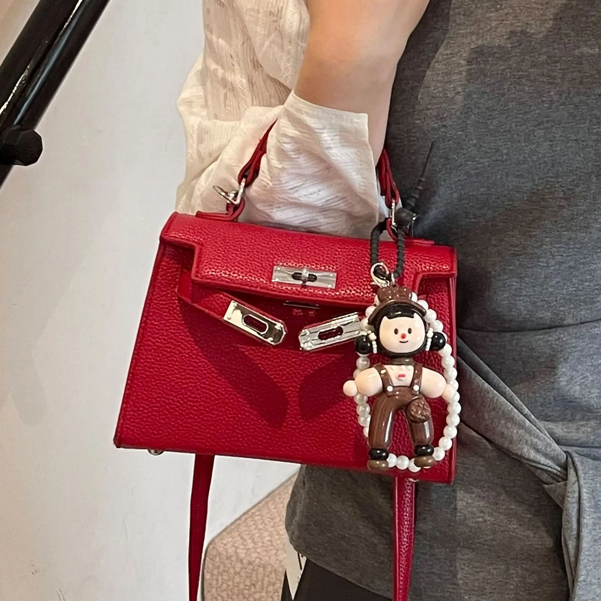 Red Women's Shoulder Crossbody Bag 2025 Fashion - Image 12
