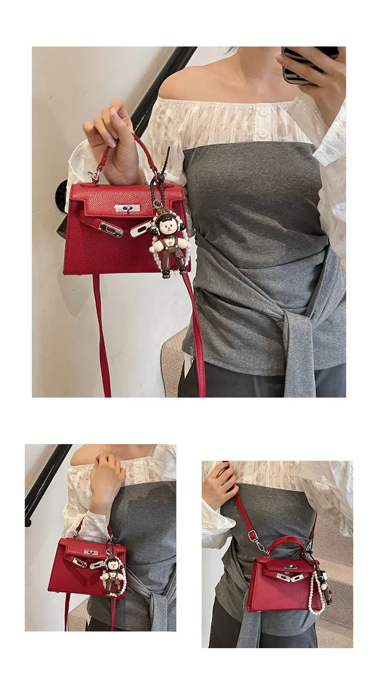 Red Women's Shoulder Crossbody Bag 2025 Fashion — feature 6