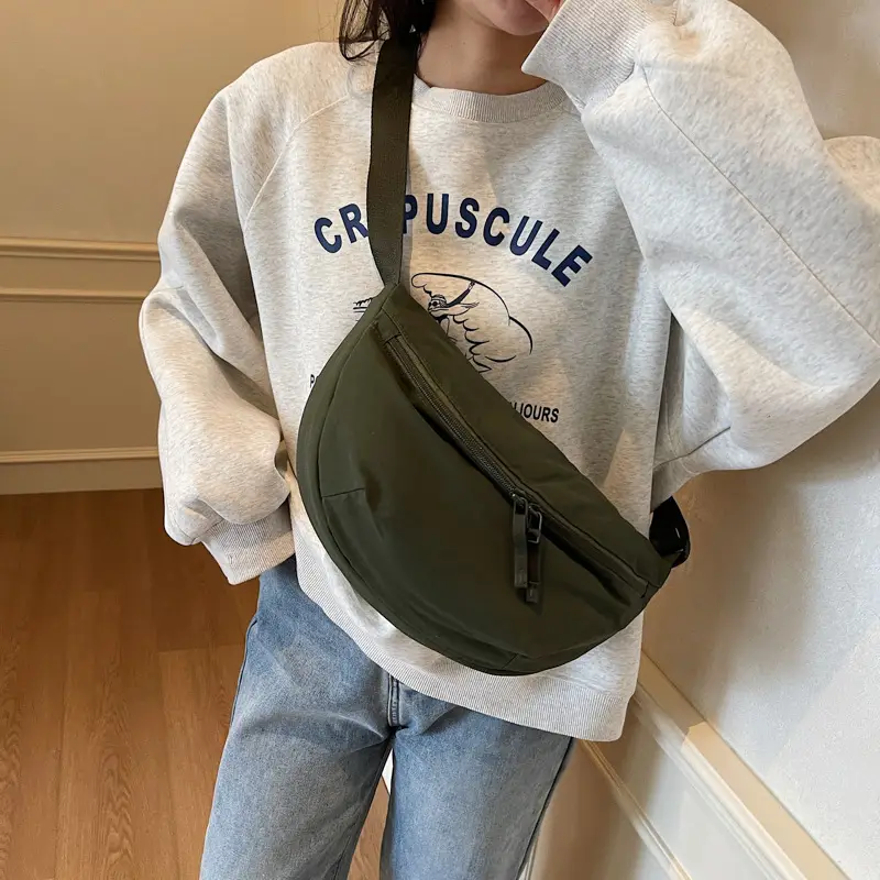 Women Canvas Shoulder Bag Gold 2025 New - Image 8