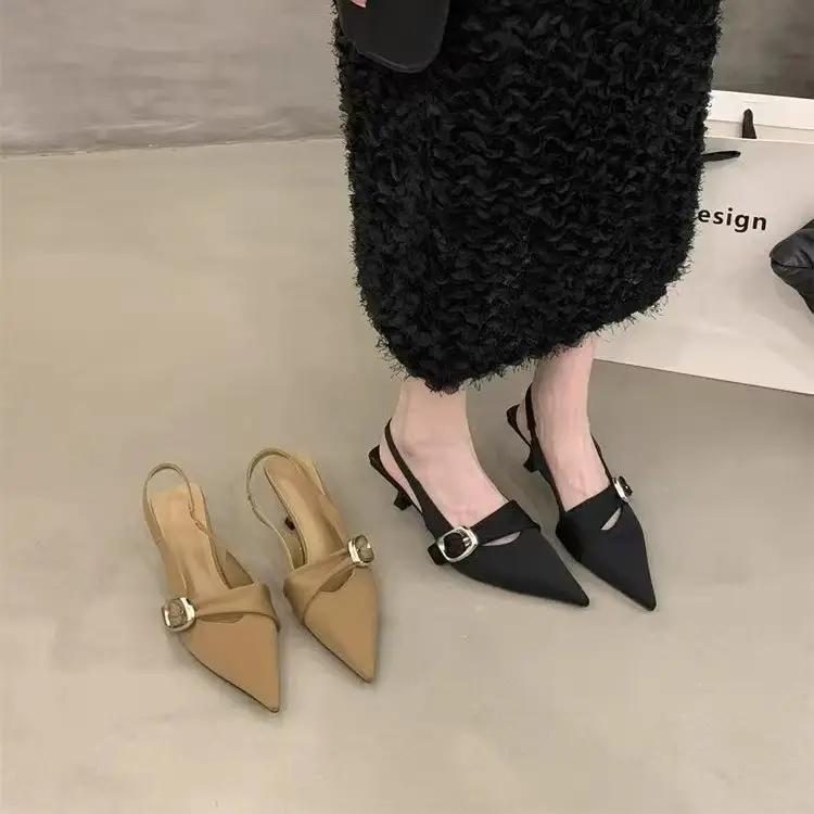 Fashionable and Comfortable Work Shoes, French-Style Pointed-Toe High Heels for Women, 2026 New Model, Thin-Heeled Shallow-Mouthed Single Shoes for Women — feature 2