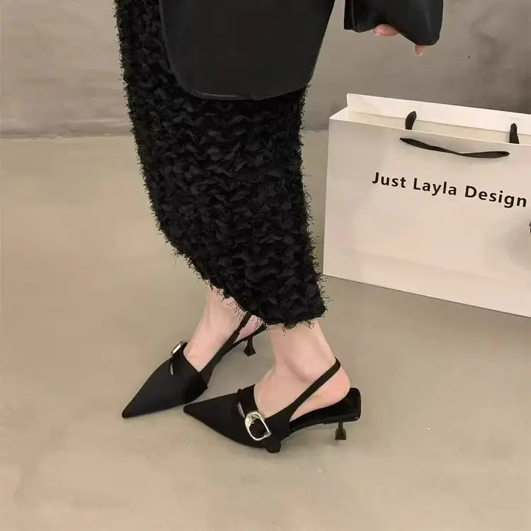Fashionable and Comfortable Work Shoes, French-Style Pointed-Toe High Heels for Women, 2026 New Model, Thin-Heeled Shallow-Mouthed Single Shoes for Women — feature 3