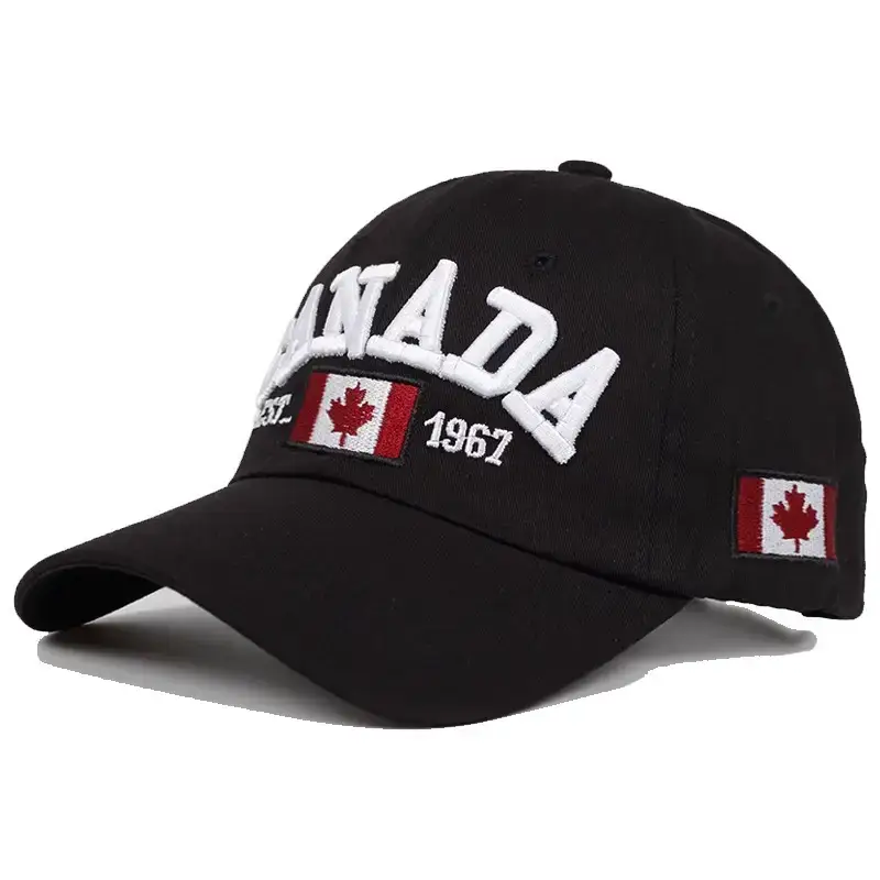 Men's White Canada Flag Baseball Cap 1967 - Image 10