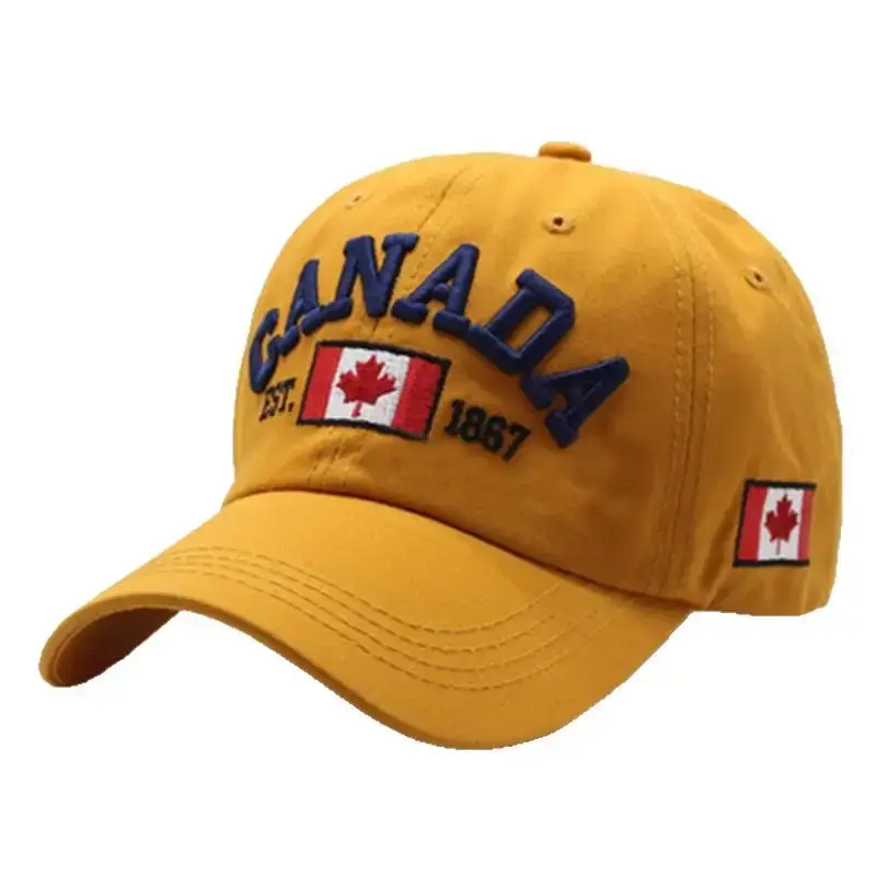 Men's White Canada Flag Baseball Cap 1967 - Image 13