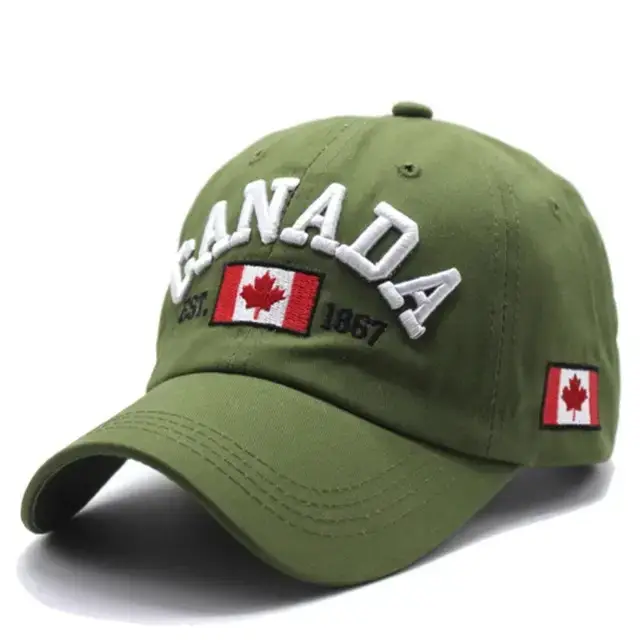 Men's White Canada Flag Baseball Cap 1967 - Image 3