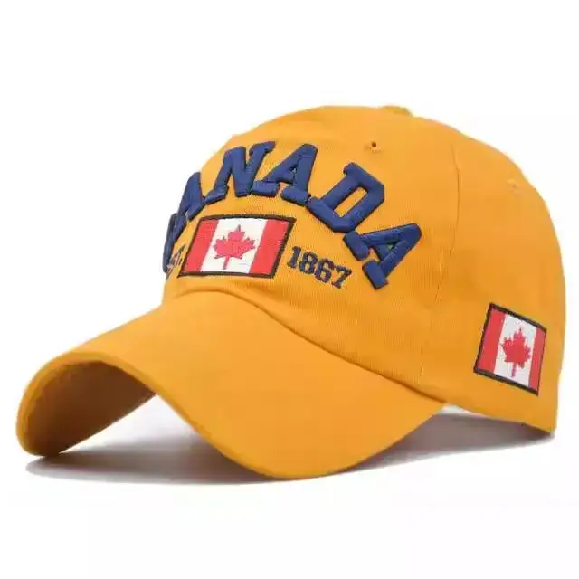 Men's White Canada Flag Baseball Cap 1967 - Image 5