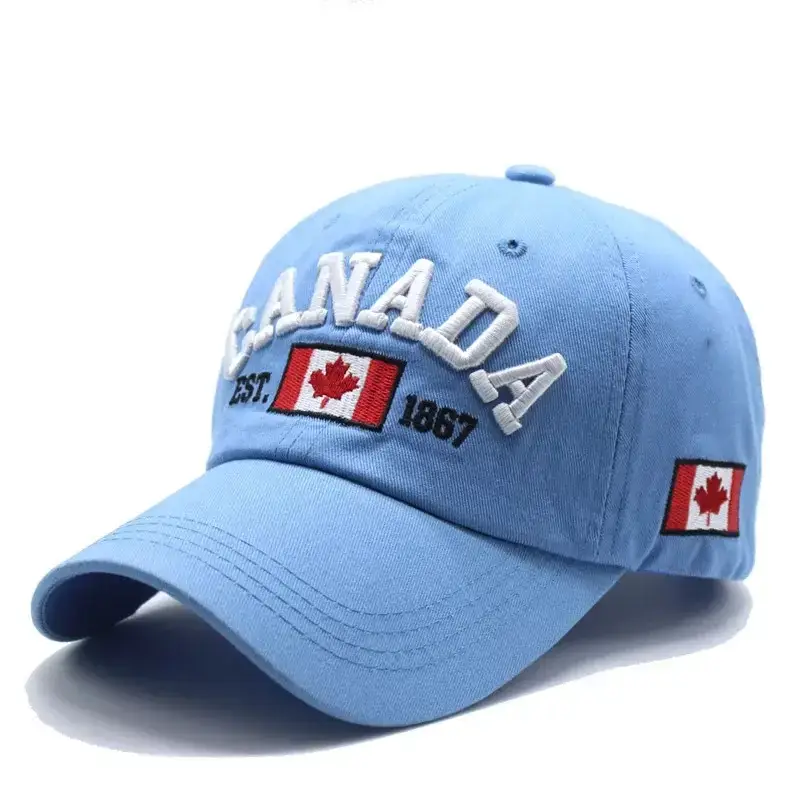 Men's White Canada Flag Baseball Cap 1967 - Image 7