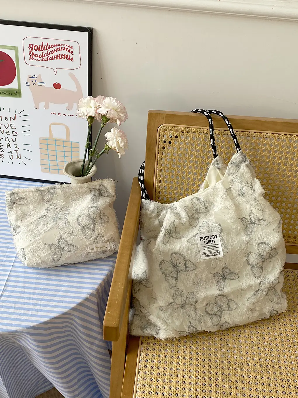 Lace Butterfly Bag Set for Girls Early Spring - Image 4