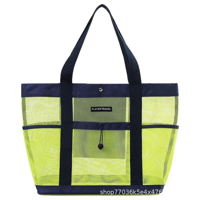 Large Capacity Swim Bag with Mesh Design - Image 8