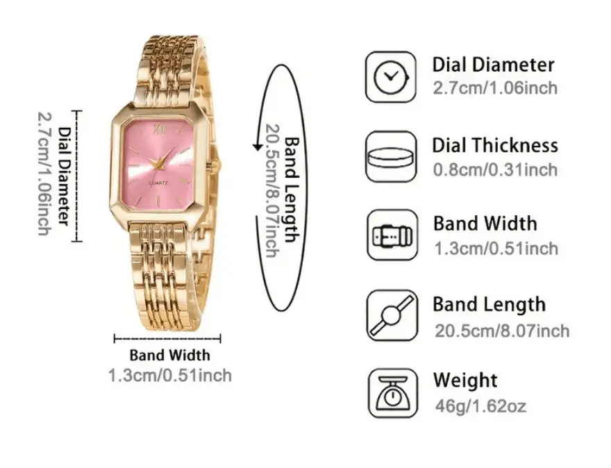 New Light Luxury Steel Band Women's Watch with Hands, Fashionable and Simple Square Quartz Watch for Female Students, Wholesale Large Dial — feature 1