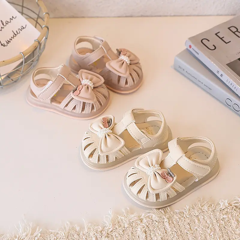 Baby Girl Bow Sandals Soft Sole Summer