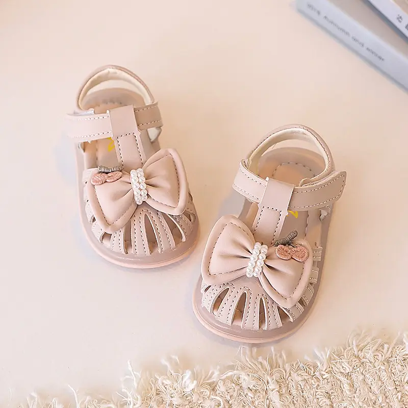 Baby Girl Bow Sandals Soft Sole Summer