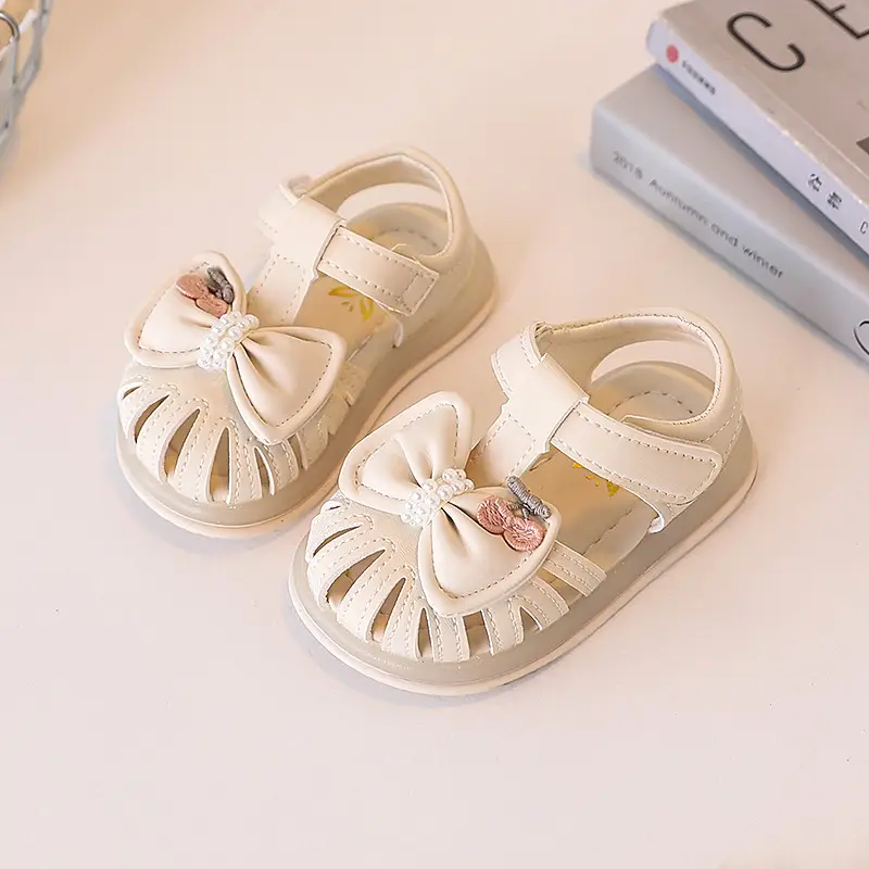 Baby Girl Bow Sandals Soft Sole Summer