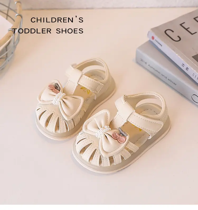 Baby Girl Bow Sandals Soft Sole Summer — feature 10