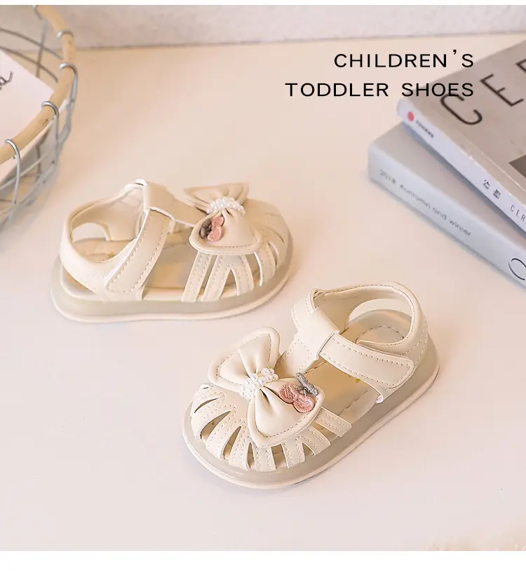 Baby Girl Bow Sandals Soft Sole Summer — feature 11