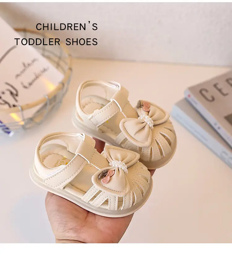 Baby Girl Bow Sandals Soft Sole Summer — feature 12