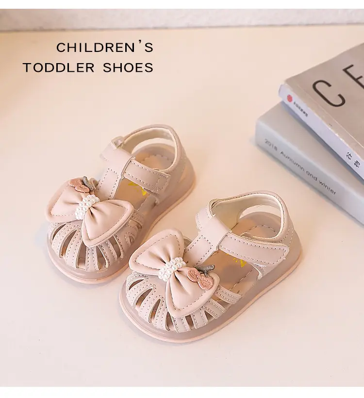 Baby Girl Bow Sandals Soft Sole Summer — feature 13
