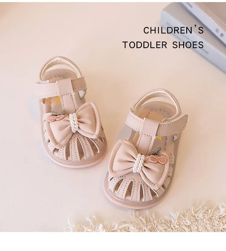 Baby Girl Bow Sandals Soft Sole Summer — feature 14