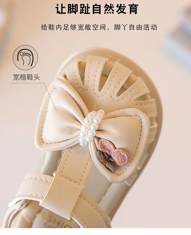 Baby Girl Bow Sandals Soft Sole Summer — feature 8