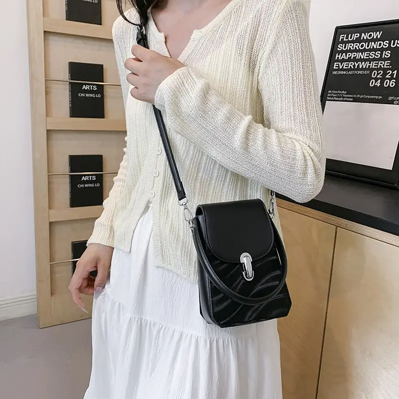 Silver Mini Crossbody Phone Bag for Women - Image 7