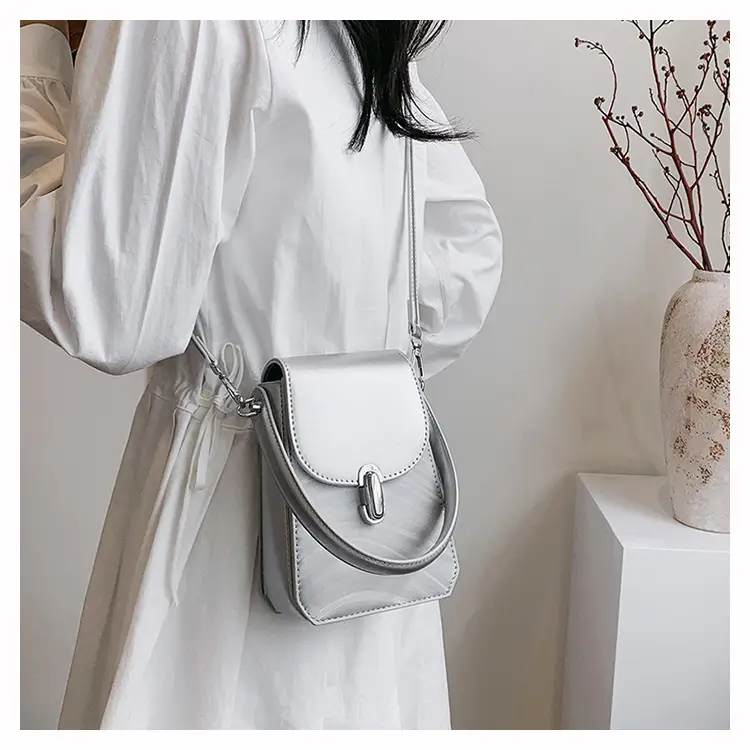 Silver Mini Crossbody Phone Bag for Women — feature 12