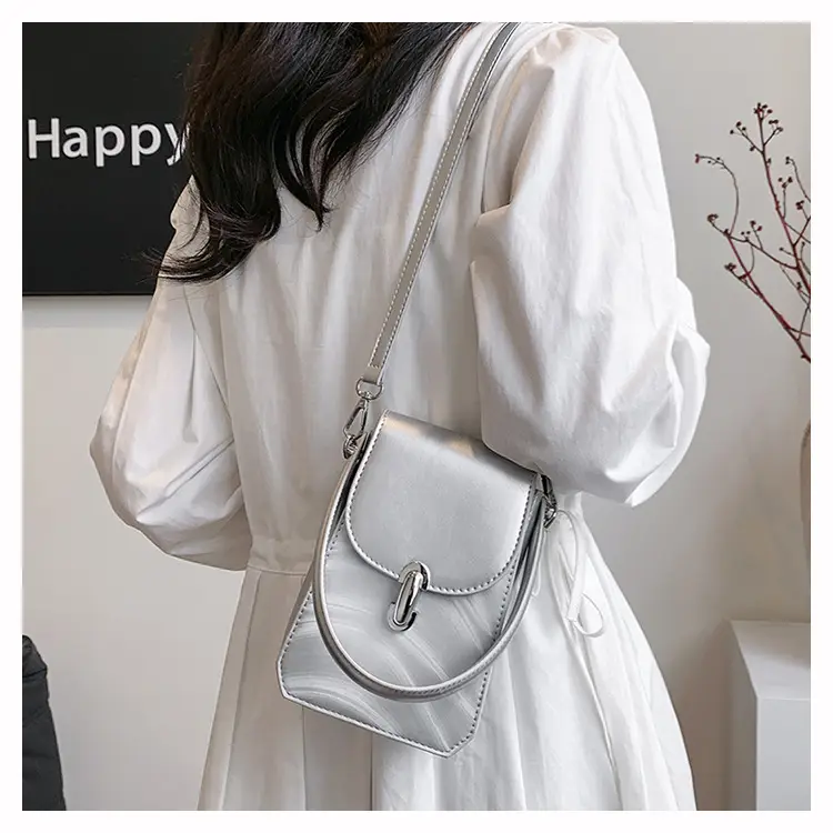 Silver Mini Crossbody Phone Bag for Women — feature 13