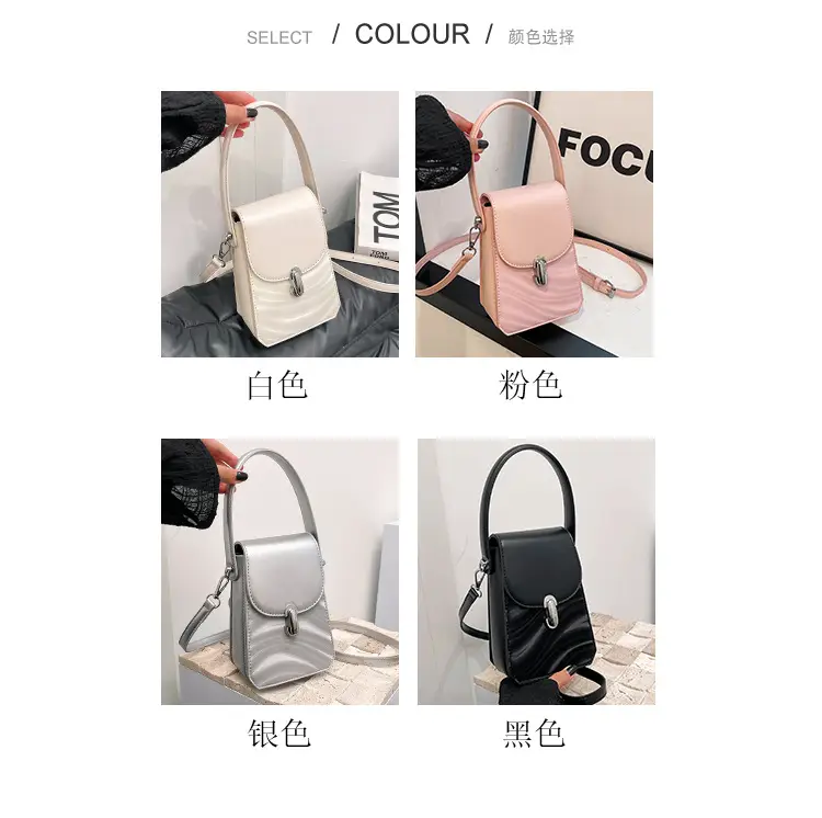 Silver Mini Crossbody Phone Bag for Women — feature 5