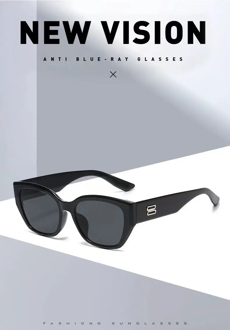 Retro Cat-Eye Sunglasses Black Brown Tinted 2025 — feature 1