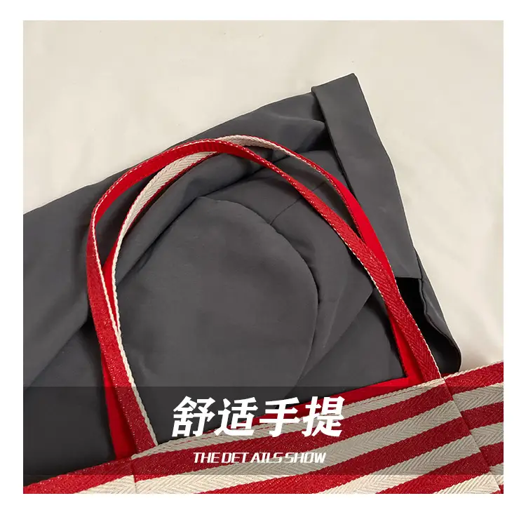Women Canvas Striped Large Shoulder Tote Bag 2025 — feature 15