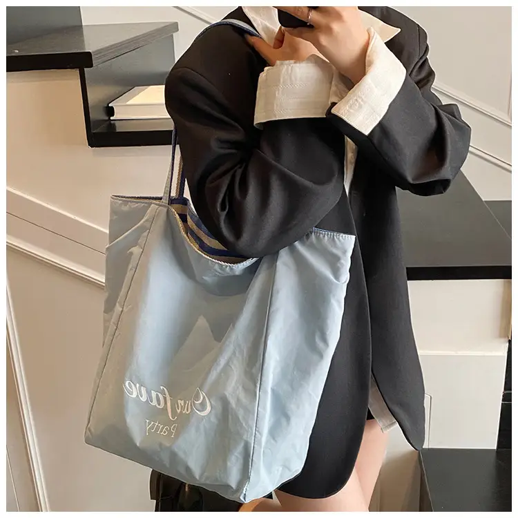 Women Canvas Striped Large Shoulder Tote Bag 2025 — feature 35