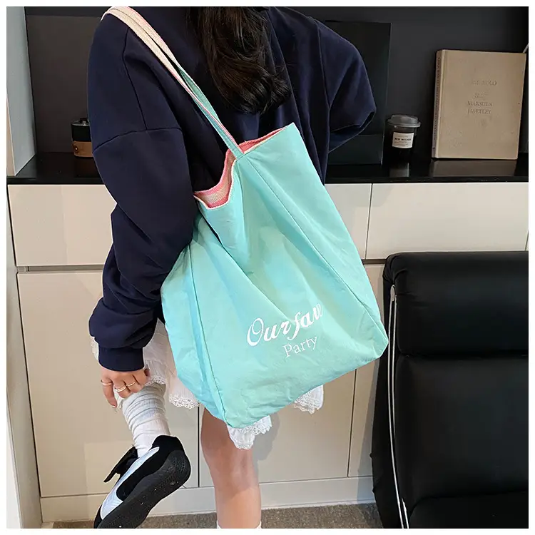 Women Canvas Striped Large Shoulder Tote Bag 2025 — feature 42