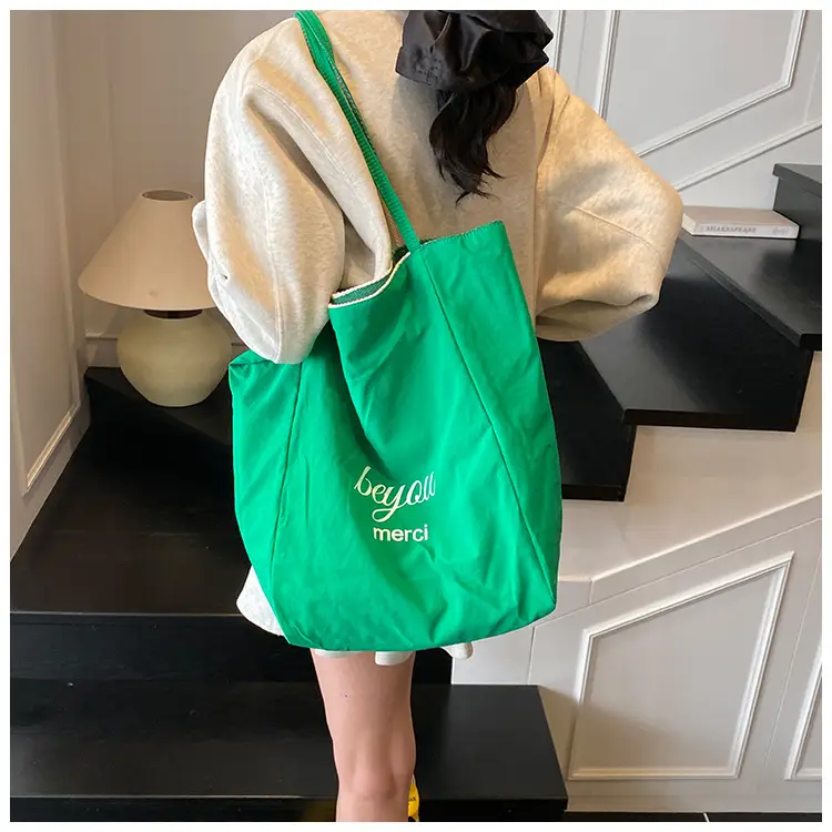 Women Canvas Striped Large Shoulder Tote Bag 2025 — feature 43